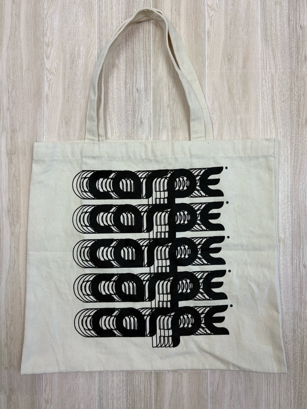 Canvas Tote Bag with CARPE Black Graphic indie twee eco-friendly eclectic unique